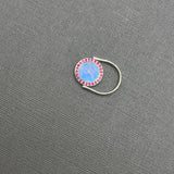 WHITE GOLD SUN MAG RING, DUAL SIDED FLIP