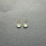 MOONSTONE CABOCHON EARRINGS