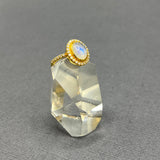 MOONSTONE AND DIAMOND RING