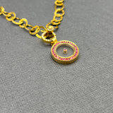 SUN MAG ROSE QUARTZ WITH DIAMONDS & PINK SAPPHIRE