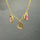 WATERMELON TOURMALINE TRIO NECKLACE