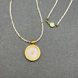 SUN MAG PINK OPAL PENDANT