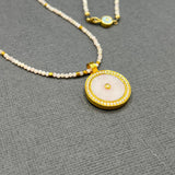 SUN MAG PINK OPAL PENDANT