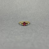 RHODOLITE GARNET AND DIAMONDS RING