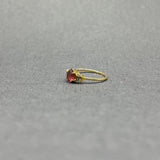 RHODOLITE GARNET AND DIAMONDS RING