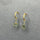TOURMALINE AND PAVE DIAMOND HOOP EARRINGS