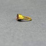 PINK TOURMALINE AND DIAMOND RING