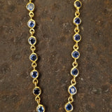 BLUE SAPPHIRE GOLD NECKLACE