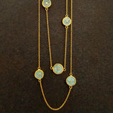 FIRE OPAL GOLD NECKLACE