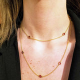 TOURMALINE GOLD NECKLACE