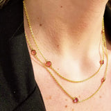TOURMALINE GOLD NECKLACE