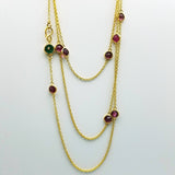 TOURMALINE GOLD NECKLACE