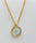 RAINBOW MOONSTONE PAVE DIAMONDS GOLD NECKLACE