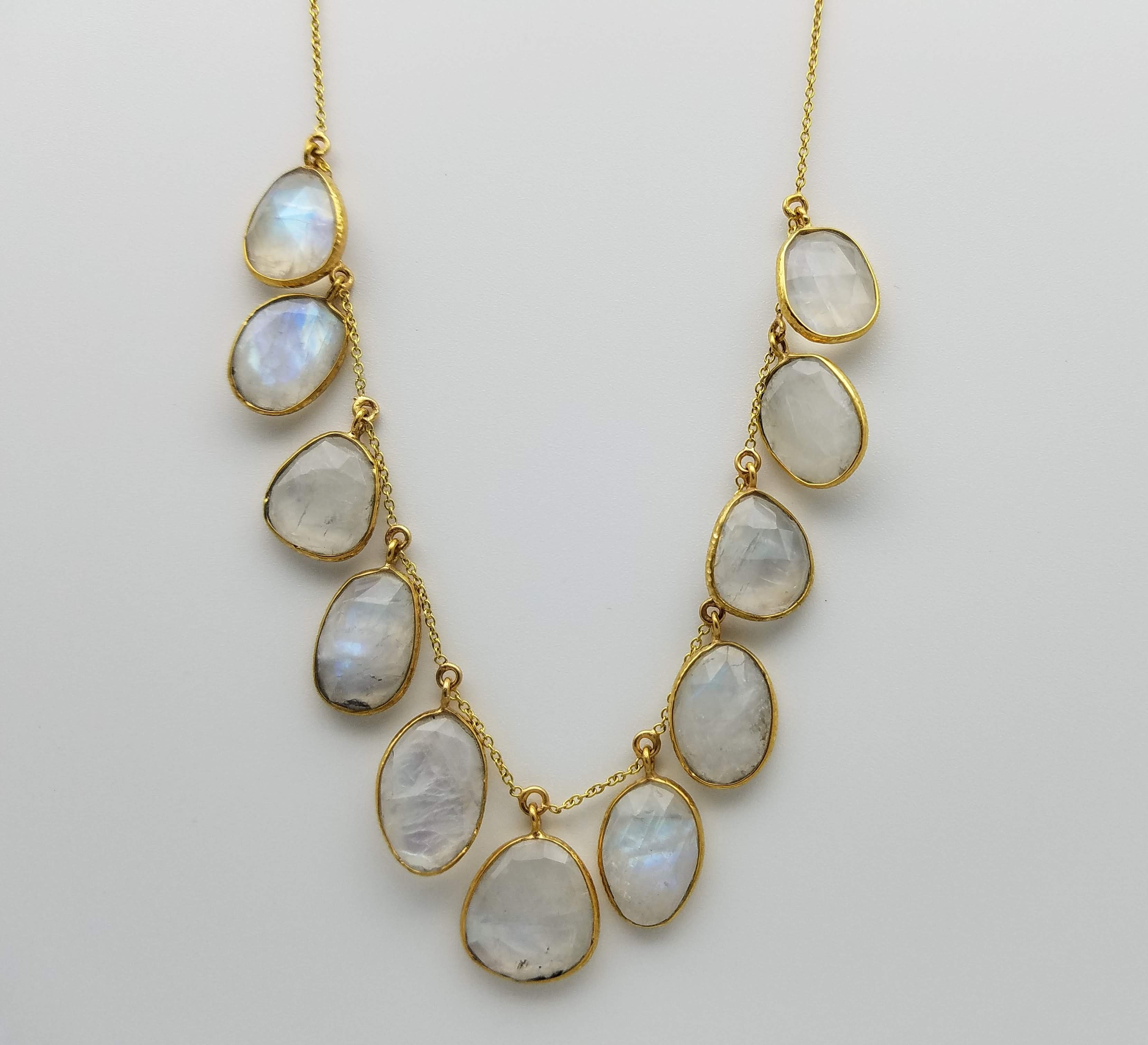 MULTI MOONSTONE GOLD NECKLACE SONIA TONKIN