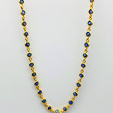 BLUE SAPPHIRE GOLD NECKLACE
