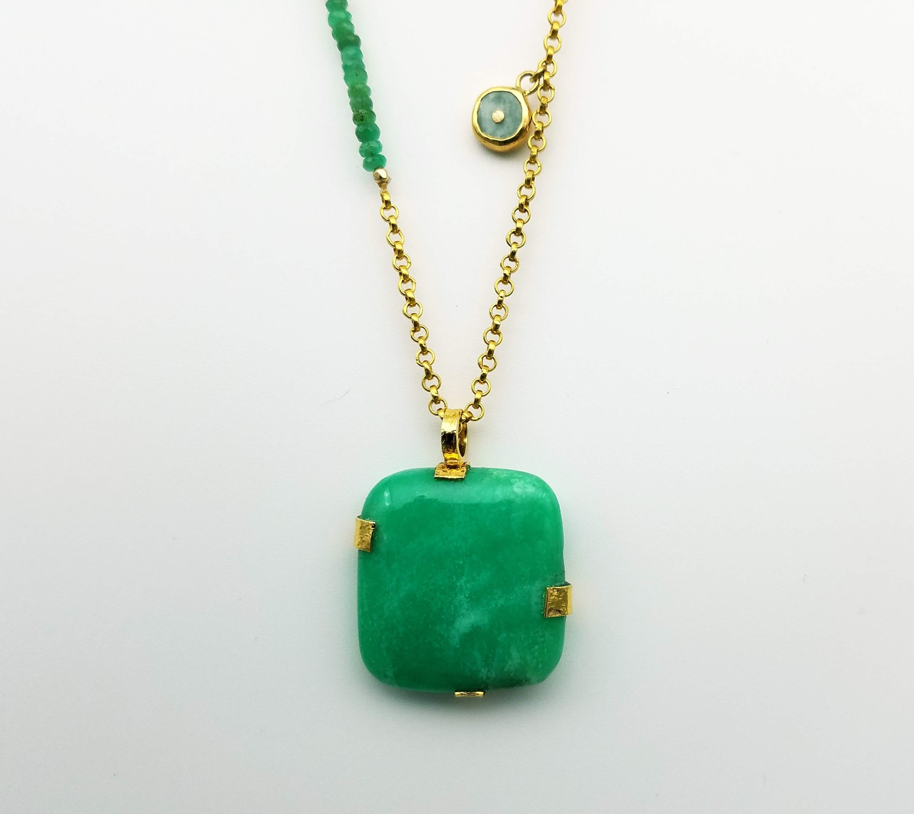 CHRYSOPRASE GOLD NECKLACE SONIA TONKIN