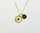 TWO SUN GOLD NECKLACE