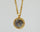 PAVE DIAMONDS MOONSTONE SIGNATURE GOLD NECKLACE