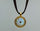 SUN ON LEATHER PAVE DIAMONDS NECKLACE