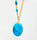 TURQUOISE MEDALLION ON TURQUOISE CHAIN