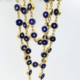 LAPIZ LAZULI SIGNATURE GOLD NECKLACE SONIA TONKIN