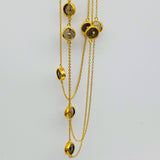 LABRADORITE GOLD NECKLACE