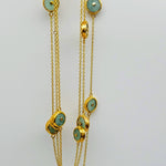 FIRE OPAL GOLD NECKLACE SONIA TONKIN