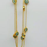 FIRE OPAL GOLD NECKLACE SONIA TONKIN