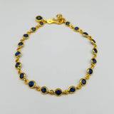 SAPPHIRE GOLD BRACELET