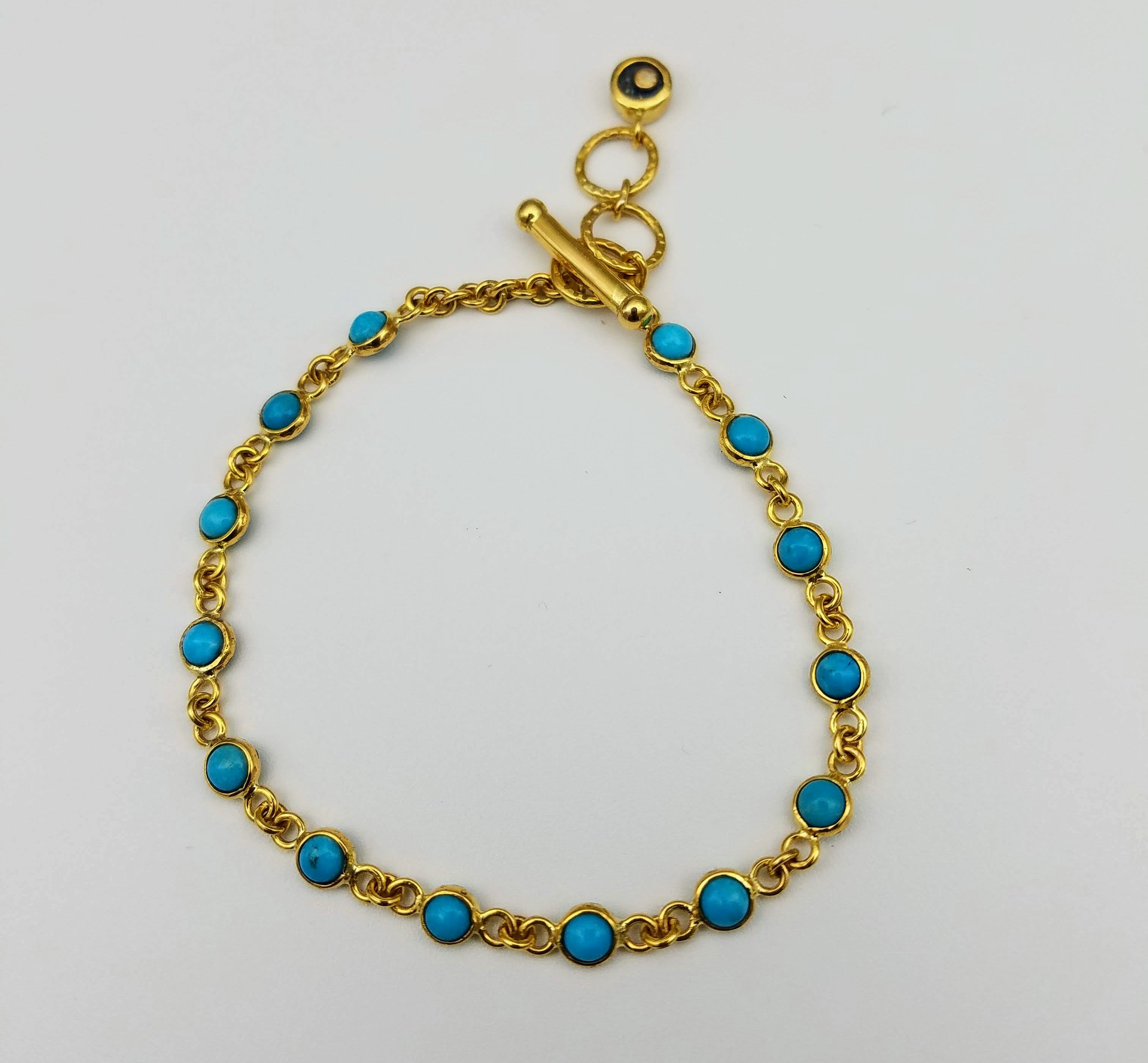TURQUOISE GOLD BRACELET SONIA TONKIN