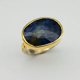 SAPPHIRE ORGANIC DOT RING