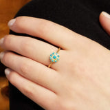 TURQUOISE GOLD RING