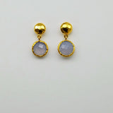 GEMSTONE STUD EARRINGS SONIA TONKIN