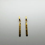GOLD HAMMERED BAR EARRINGS SONIA TONKIN