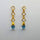 BLUE TOPAZ GOLD EARRINGS