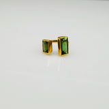 TOURMALINE OPEN GOLD RING