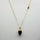 SMOKEY TOPAZ GOLD NECKLACE