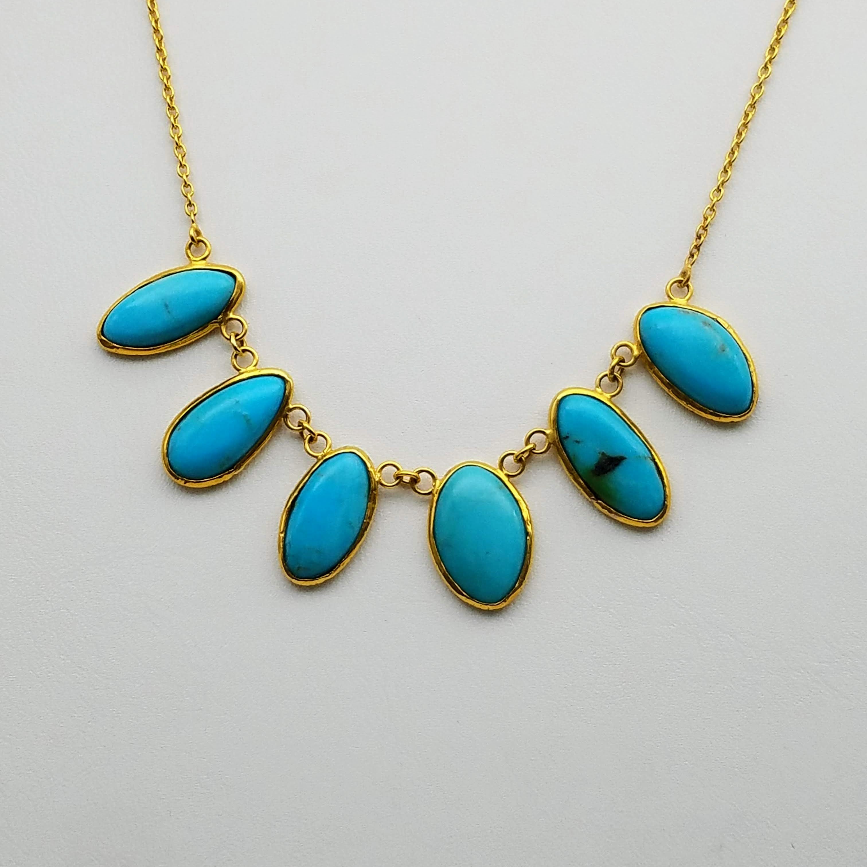 TURQUOISE GOLD NECKLACE SONIA TONKIN