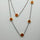 CARNELIAN SUN GOLD NECKLACE