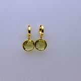 CITRINE MINI HOOPS EARRINGS