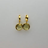 GREEN AMETHYST MINI HOOPS EARRINGS SONIA TONKIN
