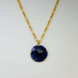 SAPPHIRE GOLD NECKLACE
