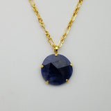 SAPPHIRE GOLD NECKLACE