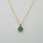 SINGLE SUN TURQUOISE GOLD NECKLACE