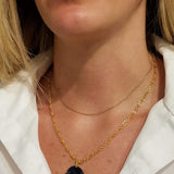 SAPPHIRE GOLD NECKLACE