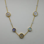 SUN CHOKER MOONSTONE  GOLD NECKLACE SONIA TONKIN