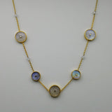 SUN CHOKER MOONSTONE GOLD NECKLACE SONIA TONKIN