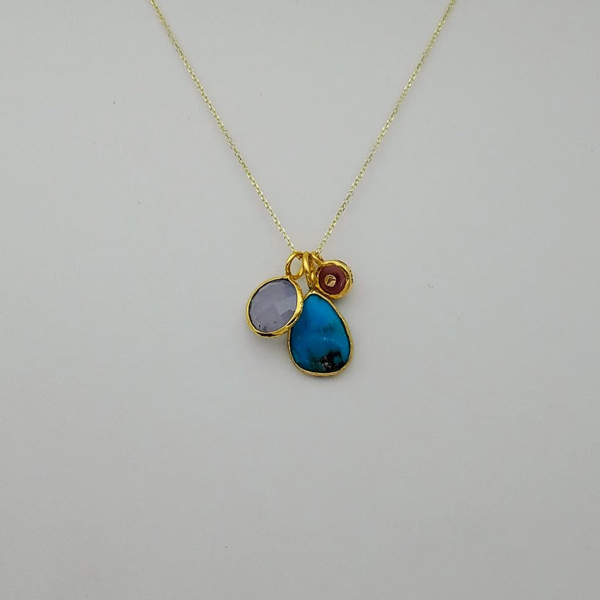 CHALCEDONY GOLD NECKLACE SONIA TONKIN