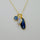 KYNITE MOONSTONE TRIO GOLD NECKLACE