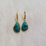 DIAMONDS TURQUOISE EARRINGS